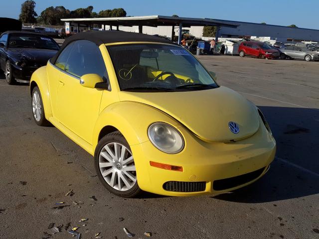 3VWRF31Y68M404874 - 2008 VOLKSWAGEN NEW BEETLE ყვითელი ფოტო 1
