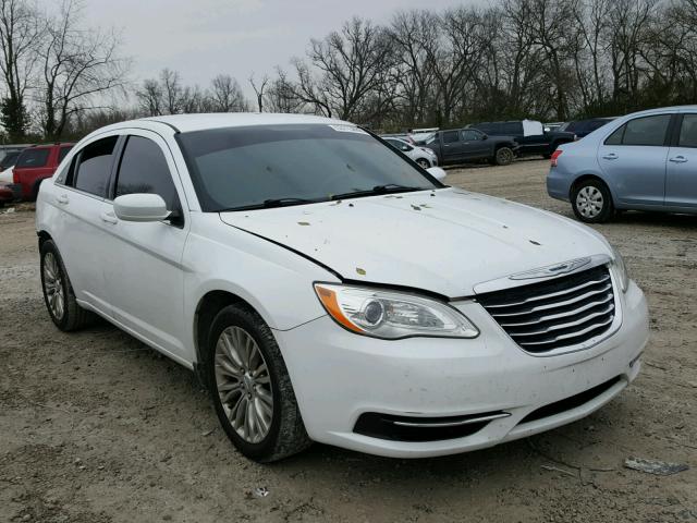 1C3CCBAB2CN105408 - 2012 CHRYSLER 200 LX WHITE photo 1