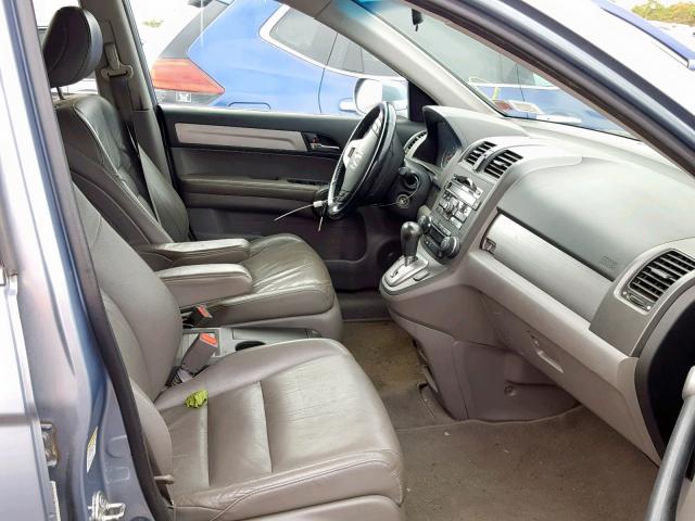 5J6RE4H76AL091724 - 2010 HONDA CR-V EXL BLUE photo 5