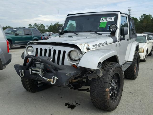 1J4FA54167L183706 - 2007 JEEP WRANGLER S SILVER photo 2