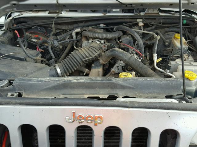 1J4FA54167L183706 - 2007 JEEP WRANGLER S SILVER photo 7