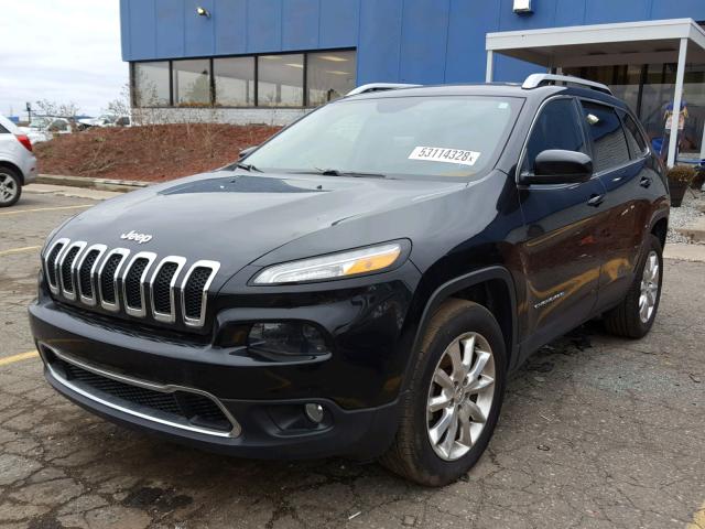 1C4PJMDSXFW681787 - 2015 JEEP CHEROKEE L BLACK photo 2