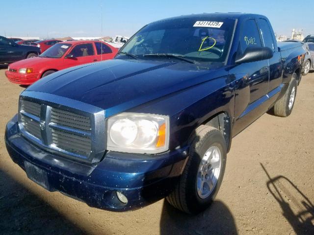 1D7HE42K86S671008 - 2006 DODGE DAKOTA SLT BLUE photo 2