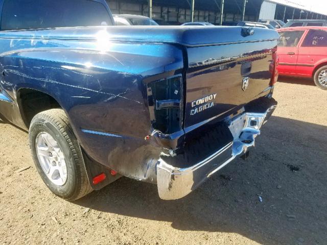 1D7HE42K86S671008 - 2006 DODGE DAKOTA SLT BLUE photo 9