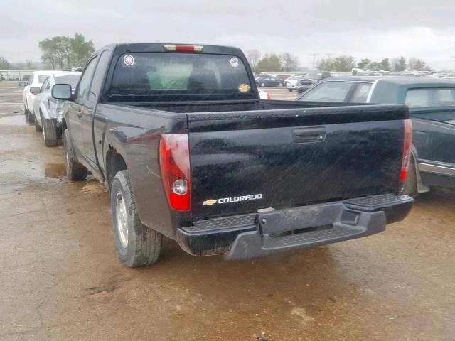 1GCCS198568195481 - 2006 CHEVROLET COLORADO BLACK photo 3