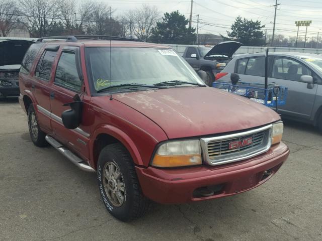 1GKDT13W4W2523389 - 1998 GMC JIMMY MAROON photo 1