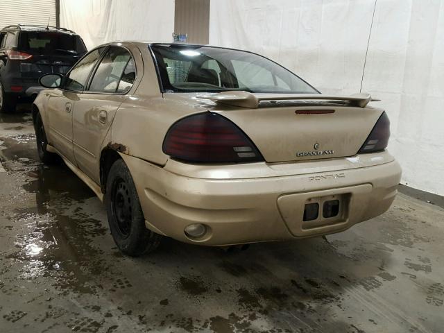 1G2NE52EX5M142809 - 2005 PONTIAC GRAND AM S GOLD photo 3