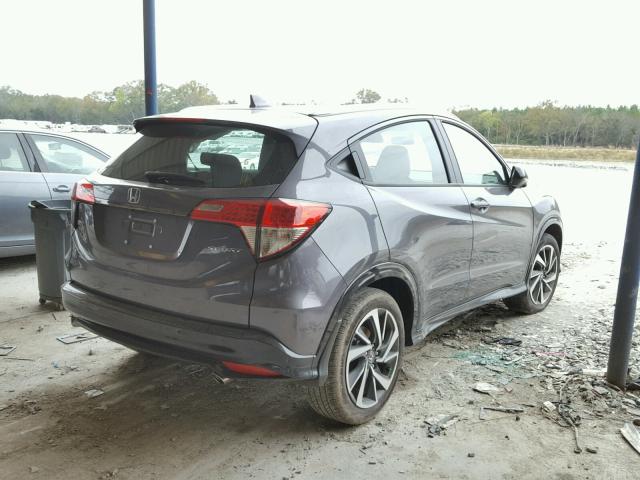 3CZRU5H10KG700342 - 2019 HONDA HR-V SPORT GRAY photo 4