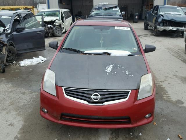 3N1AB6AP3BL684516 - 2011 NISSAN SENTRA 2.0 RED photo 9