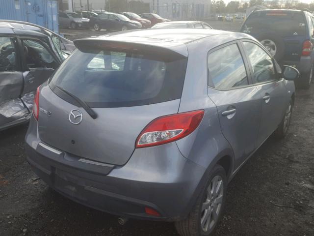 JM1DE1LZ8D0163830 - 2013 MAZDA MAZDA2 SILVER photo 4