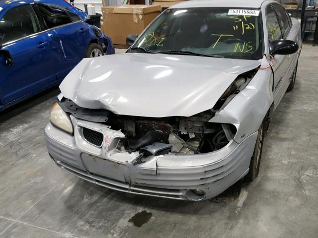 1G2NF52E42C102398 - 2002 PONTIAC GRAND AM S SILVER photo 9