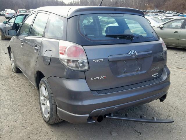 2T1LR32E15C425656 - 2005 TOYOTA COROLLA MA GRAY photo 3