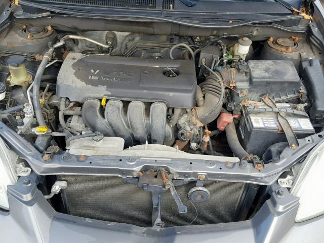 2T1LR32E15C425656 - 2005 TOYOTA COROLLA MA GRAY photo 7