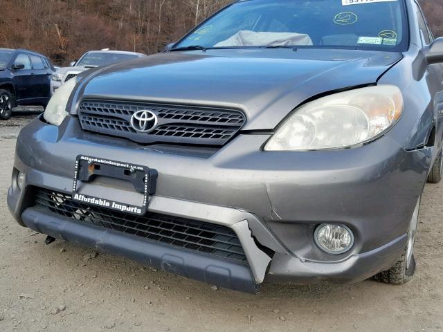 2T1LR32E15C425656 - 2005 TOYOTA COROLLA MA GRAY photo 9