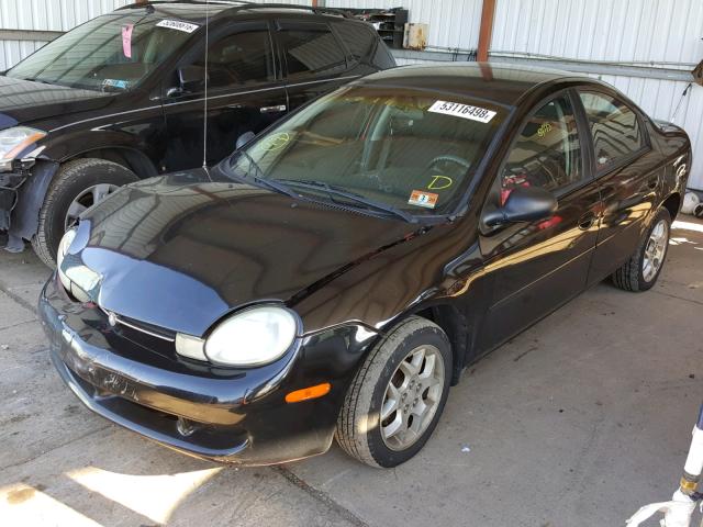 1B3ES46C31D223511 - 2001 DODGE NEON SE BLACK photo 2