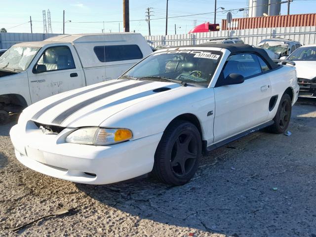 1FALP45T0SF276932 - 1995 FORD MUSTANG GT WHITE photo 2