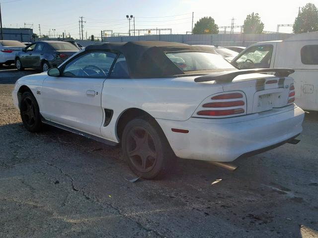 1FALP45T0SF276932 - 1995 FORD MUSTANG GT WHITE photo 3