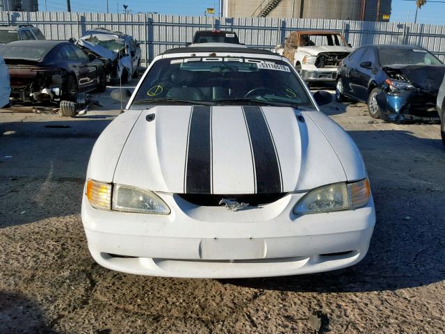 1FALP45T0SF276932 - 1995 FORD MUSTANG GT WHITE photo 9
