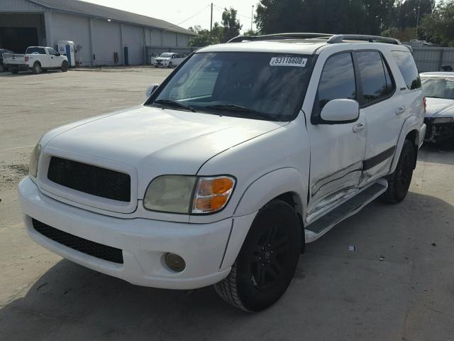 5TDZT38A24S208655 - 2004 TOYOTA SEQUOIA LI WHITE photo 2