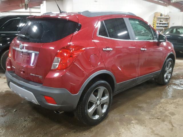 KL4CJFSB9DB138183 - 2013 BUICK ENCORE CON RED photo 4