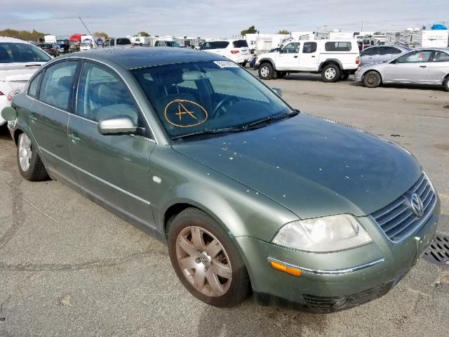 WVWTH63B23P449603 - 2003 VOLKSWAGEN PASSAT GLX GREEN photo 1