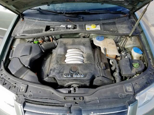 WVWTH63B23P449603 - 2003 VOLKSWAGEN PASSAT GLX GREEN photo 7