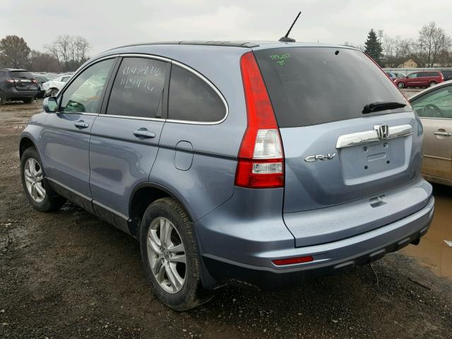 5J6RE3H75BL053476 - 2011 HONDA CR-V EXL SILVER photo 3