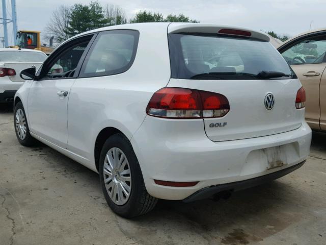 WVWAB7AJ9AW092495 - 2010 VOLKSWAGEN GOLF 白色 照片 3
