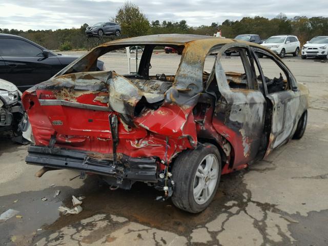 KL1TD5DE9BB142348 - 2011 CHEVROLET AVEO LS RED photo 4