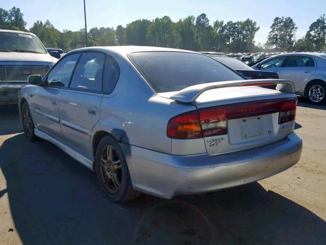 4S3BE656926205732 - 2002 SUBARU LEGACY GT GRAY photo 3