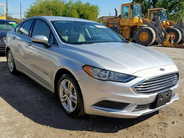 3FA6P0UUXJR278947 - 2018 FORD FUSION S H SILVER photo 1