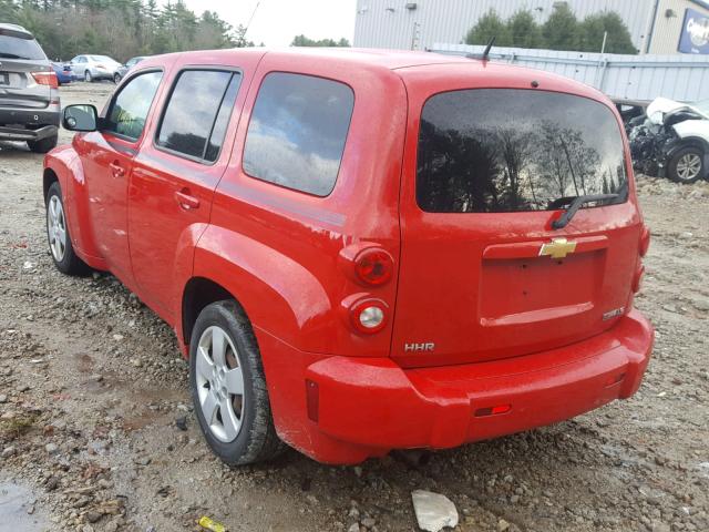 3GNCA33B49S607282 - 2009 CHEVROLET HHR LS RED photo 3