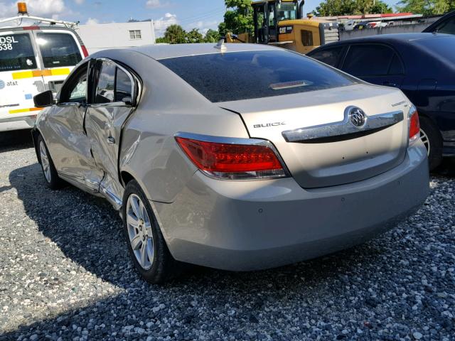 1G4GC5ED8BF282589 - 2011 BUICK LACROSSE C GOLD photo 3