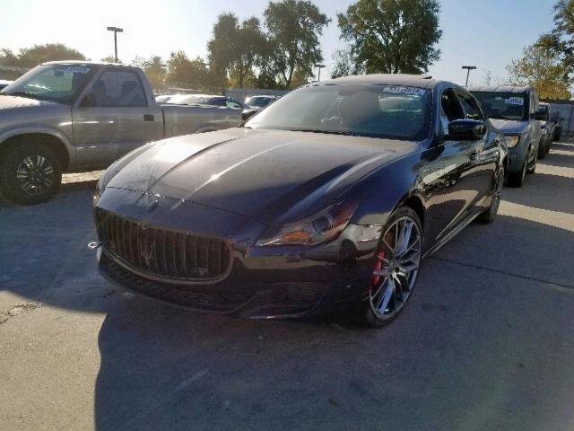 ZAM56PPA3E1078328 - 2014 MASERATI QUATTROPOR BLACK photo 2