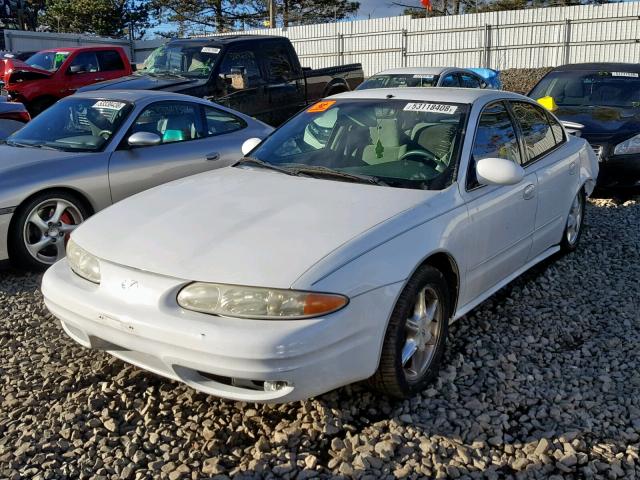 1G3NL52E81C282200 - 2001 OLDSMOBILE ALERO GL WHITE photo 2