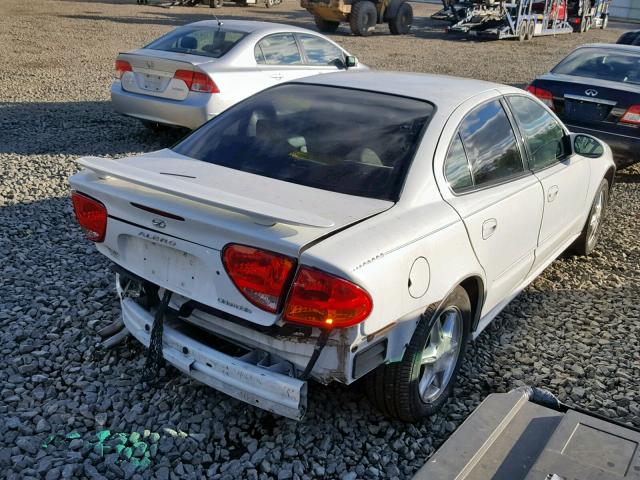 1G3NL52E81C282200 - 2001 OLDSMOBILE ALERO GL WHITE photo 4