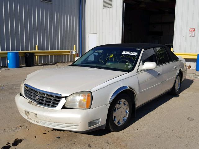 1G6KE57Y01U127007 - 2001 CADILLAC DEVILLE DH WHITE photo 2