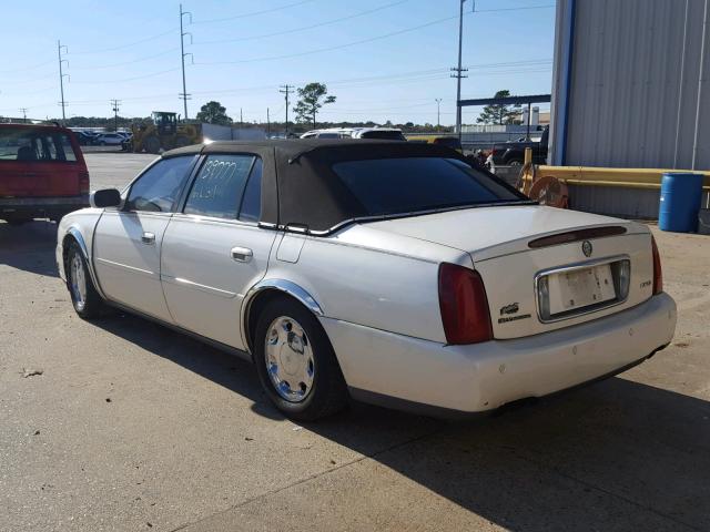 1G6KE57Y01U127007 - 2001 CADILLAC DEVILLE DH WHITE photo 3