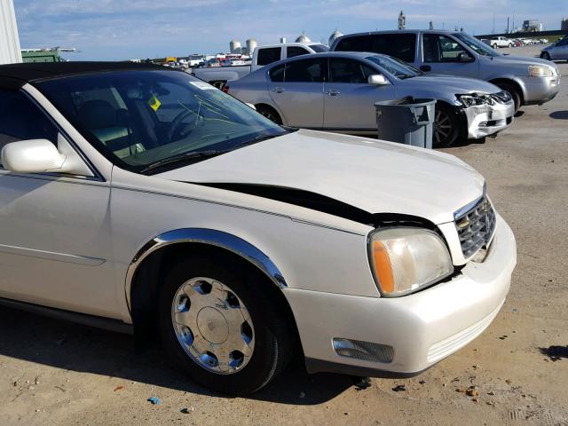 1G6KE57Y01U127007 - 2001 CADILLAC DEVILLE DH WHITE photo 9