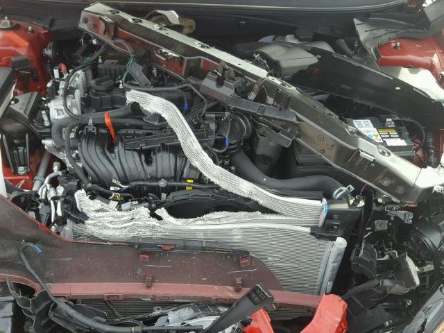 5NPE34AFXHH451149 - 2017 HYUNDAI SONATA SPO RED photo 7