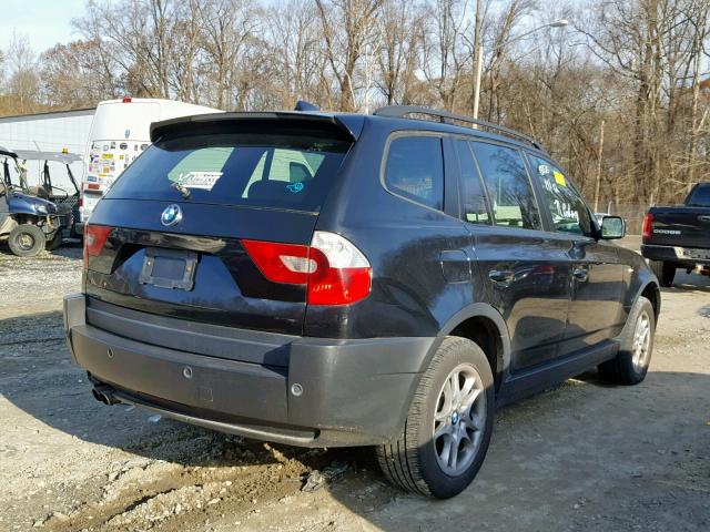 WBXPA73464WB22048 - 2004 BMW X3 2.5I BLACK photo 4