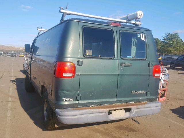 2B7HB21Y3VK592481 - 1997 DODGE RAM VAN B2 GREEN photo 3