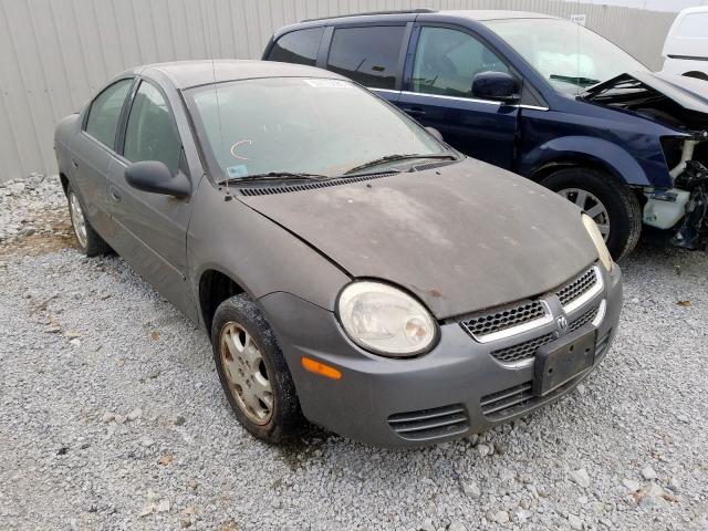 1B3ES56C55D283477 - 2005 DODGE NEON SXT GRAY photo 1