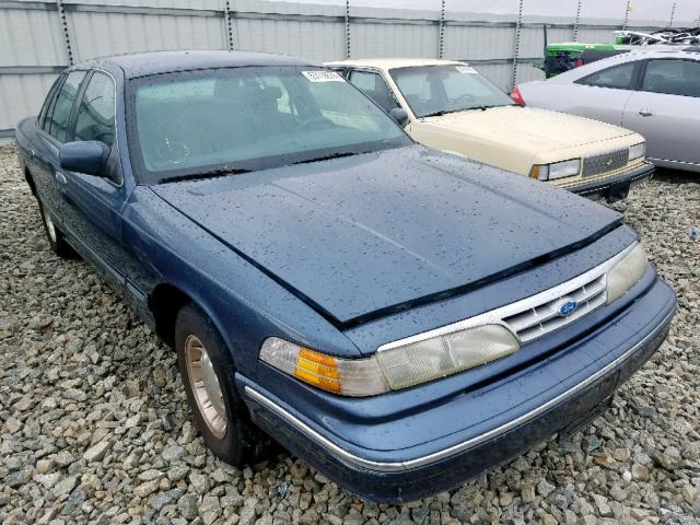 2FALP74W6VX100389 - 1997 FORD CROWN VICT BLUE photo 1