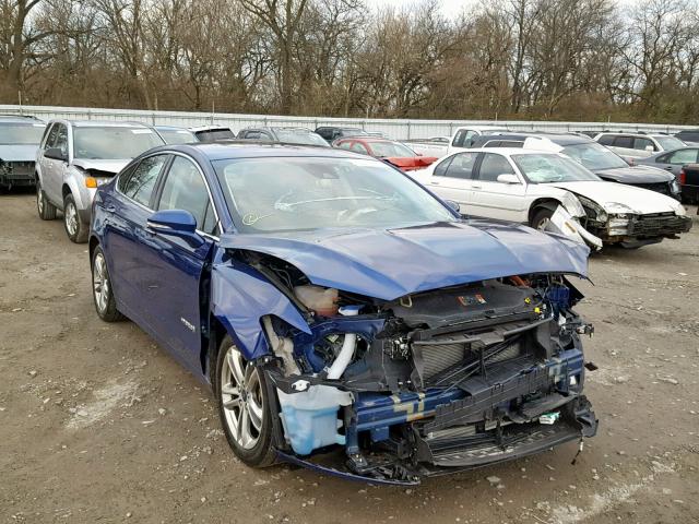 3FA6P0RU8GR321697 - 2016 FORD FUSION TIT BLUE photo 1