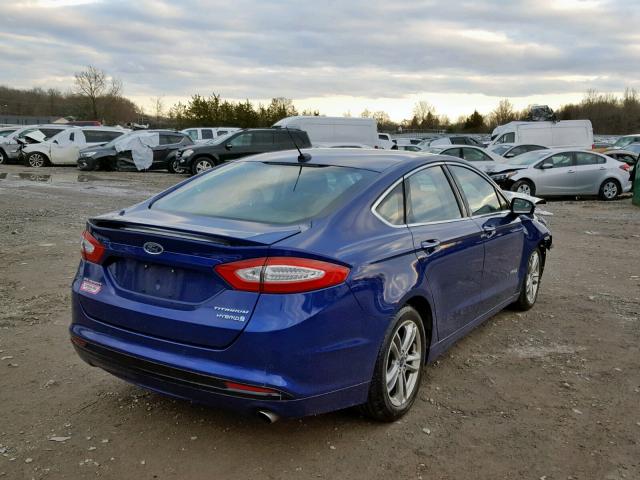 3FA6P0RU8GR321697 - 2016 FORD FUSION TIT BLUE photo 4