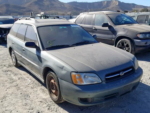 4S3BH635527308500 - 2002 SUBARU LEGACY L GREEN photo 1