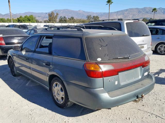 4S3BH635527308500 - 2002 SUBARU LEGACY L GREEN photo 3