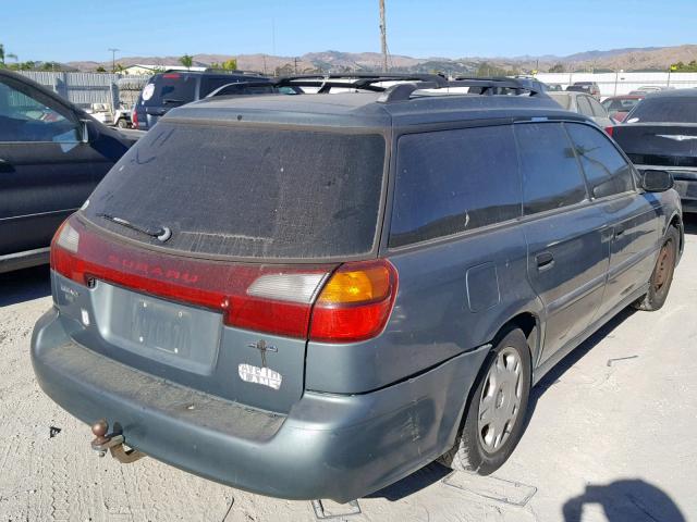 4S3BH635527308500 - 2002 SUBARU LEGACY L GREEN photo 4