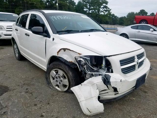 1B3HB28A19D169358 - 2009 DODGE CALIBER SE WHITE photo 1